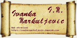 Ivanka Markuljević vizit kartica